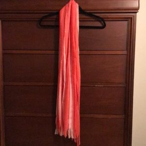 Coral lightweight scarf